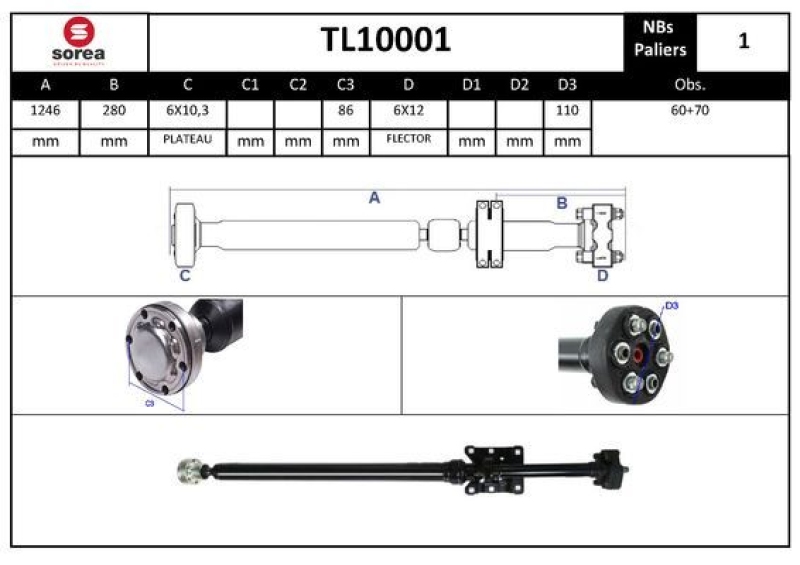 EAI Propshaft, axle drive