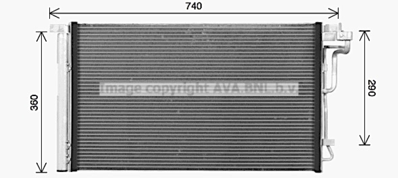 AVA QUALITY COOLING Kondensator, Klimaanlage