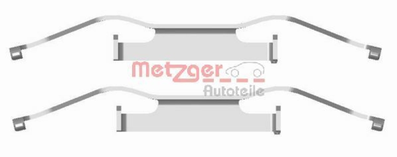 METZGER Accessory Kit, disc brake pad GREENPARTS