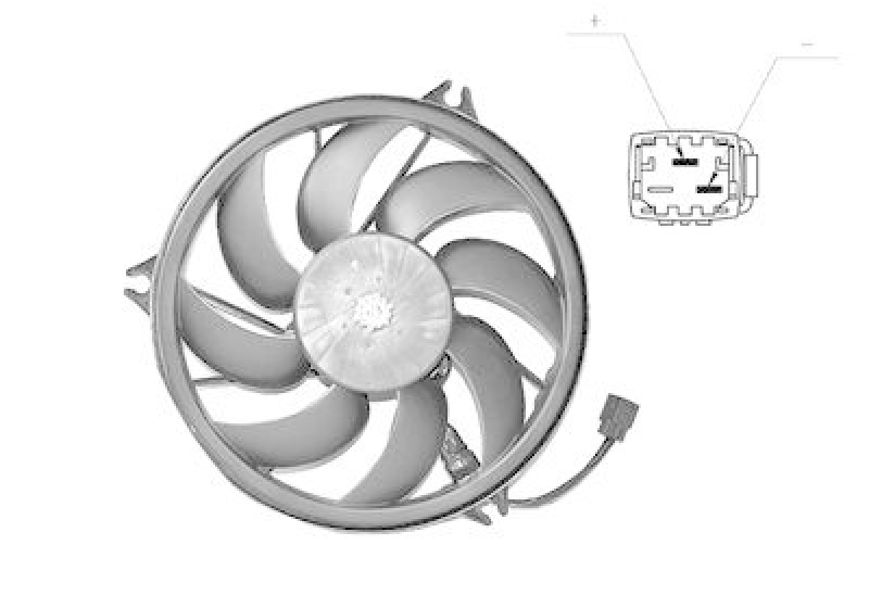 VAN WEZEL Fan, radiator