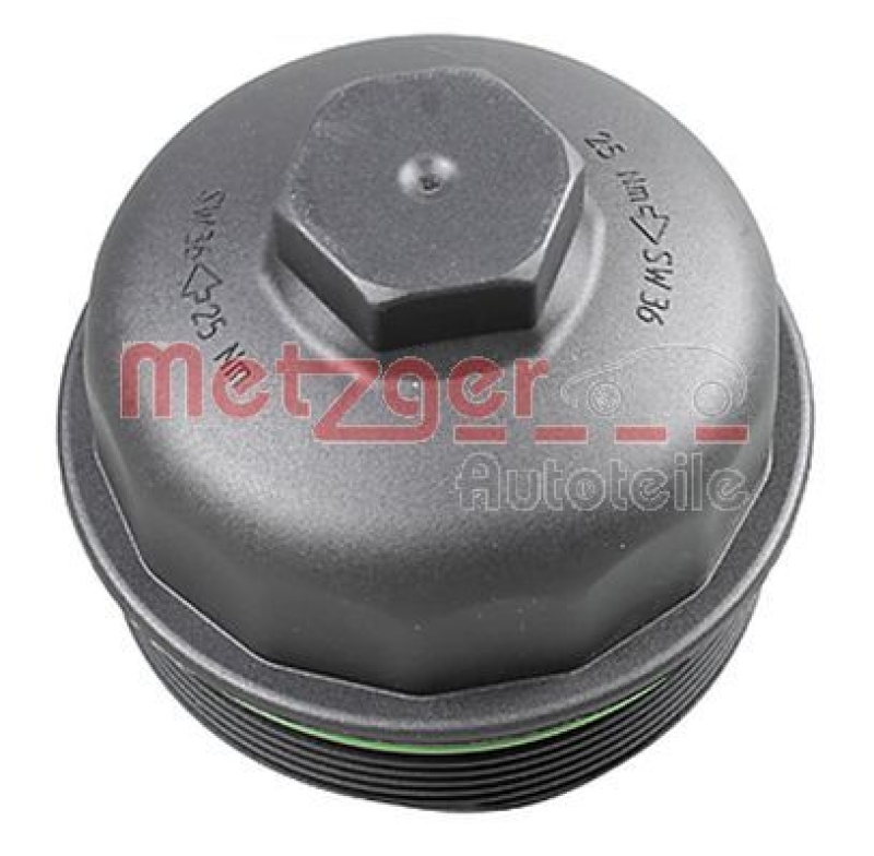 METZGER Cap, oil filter housing