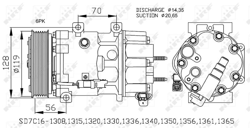 NRF Compressor, air conditioning