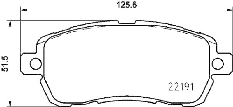 HELLA Bremsbelagsatz, Scheibenbremse 8DB 355 031-721