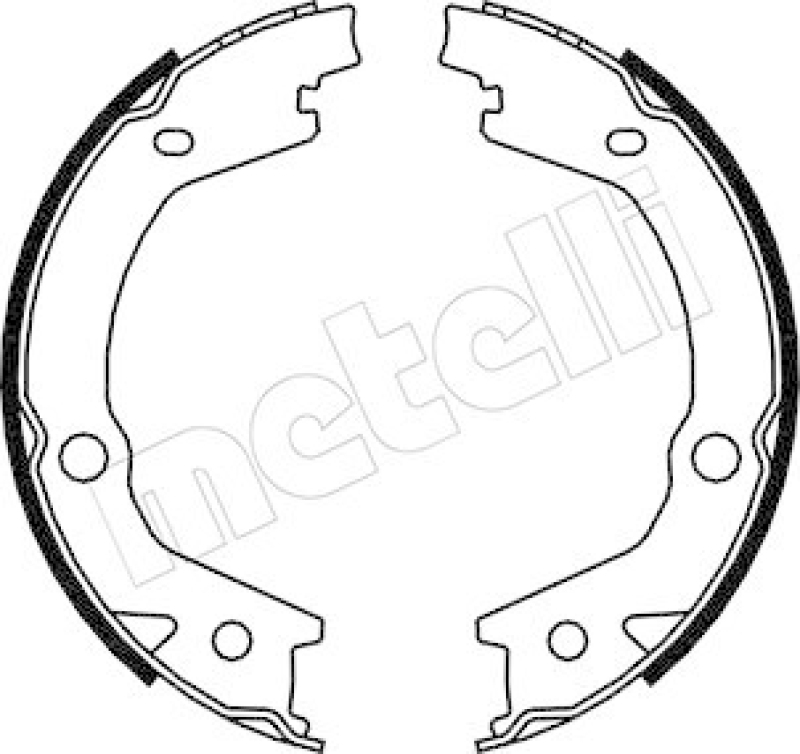 METELLI Brake Shoe Set, parking brake