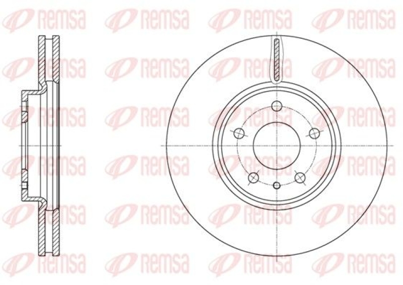 2x REMSA Brake Disc