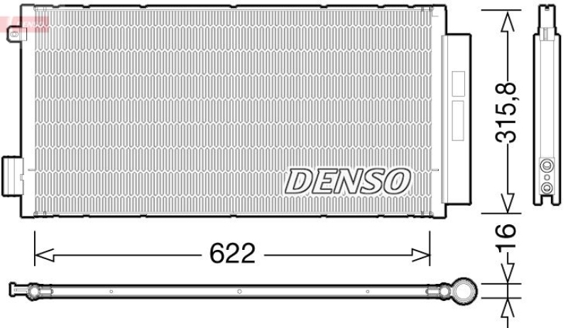 DENSO Kondensator, Klimaanlage