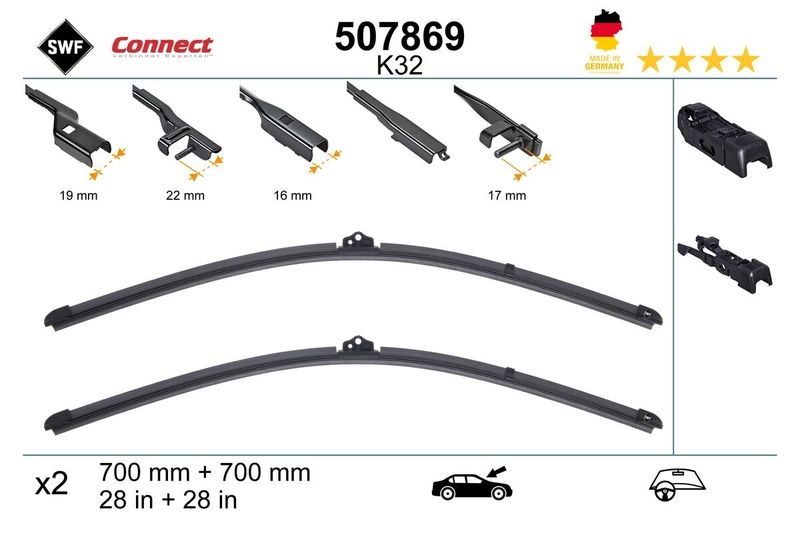 SWF Wischblatt CONNECT MADE IN GERMANY