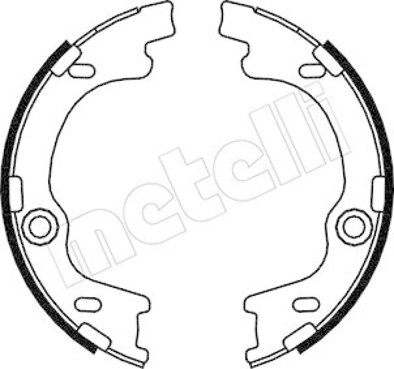METELLI Bremsbackensatz, Feststellbremse 53-0185
