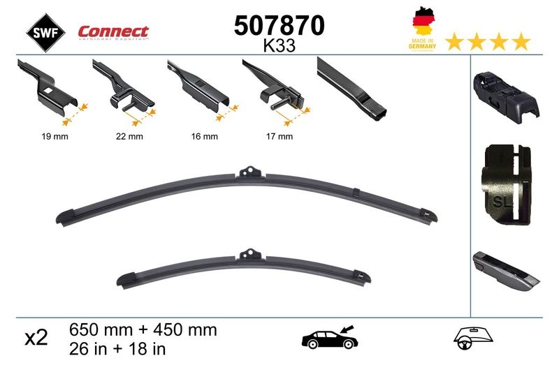 SWF Wischblatt CONNECT MADE IN GERMANY