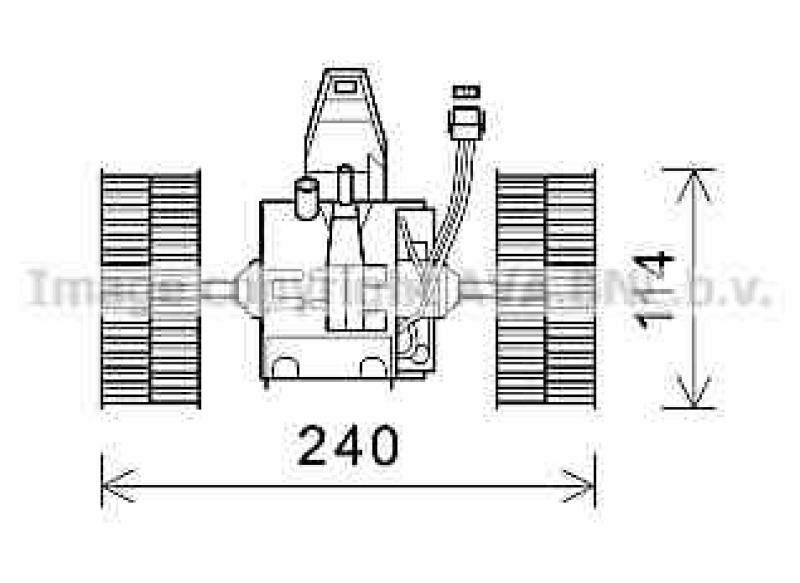 AVA QUALITY COOLING Elektromotor, Innenraumgebläse