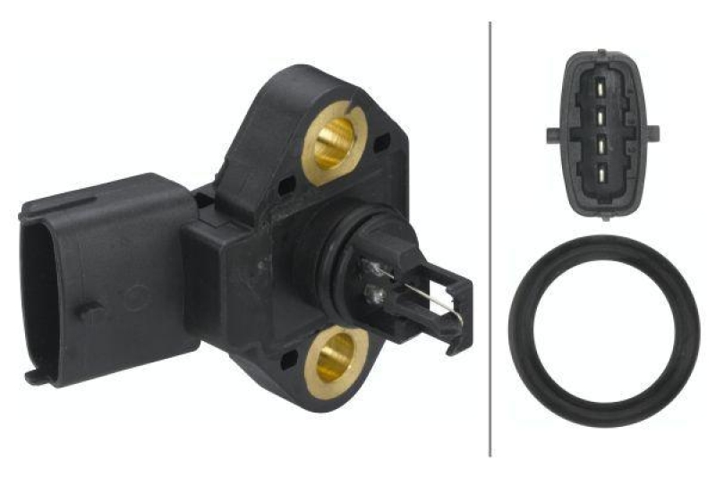 HELLA Sensor, Saugrohrdruck 6PP 013 400-031