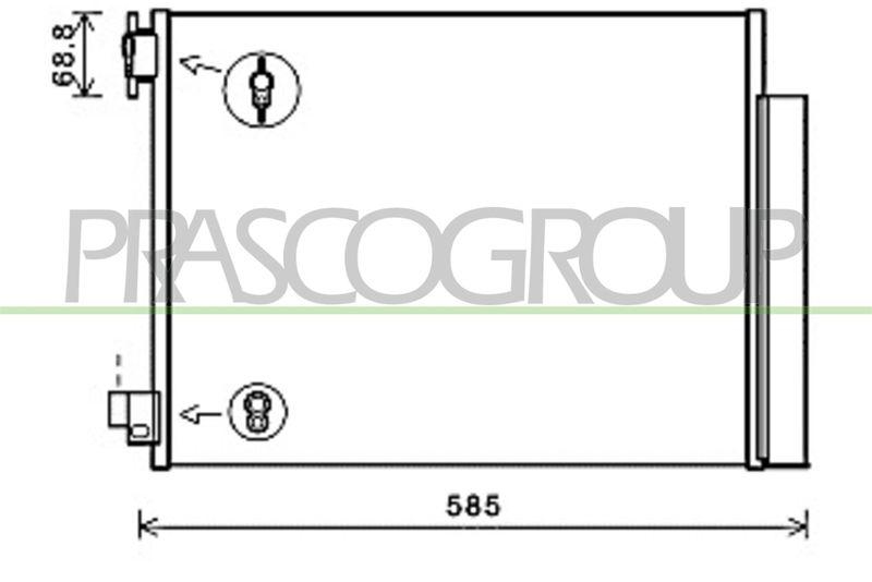 PRASCO Condenser, air conditioning PrascoSelection