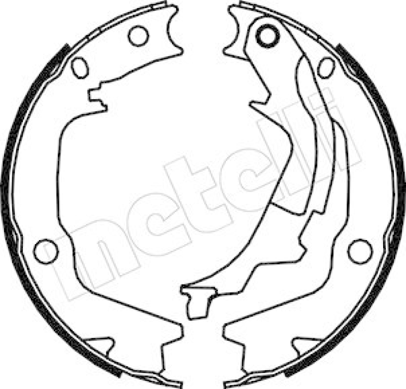 METELLI Brake Shoe Set, parking brake
