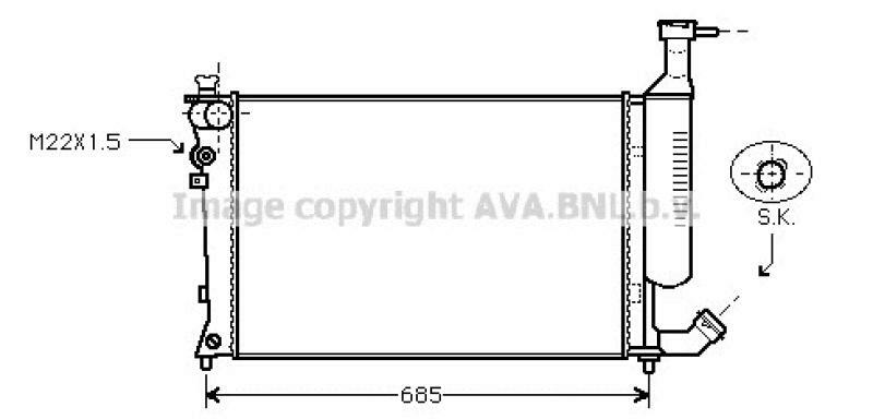 AVA QUALITY COOLING Kühler, Motorkühlung