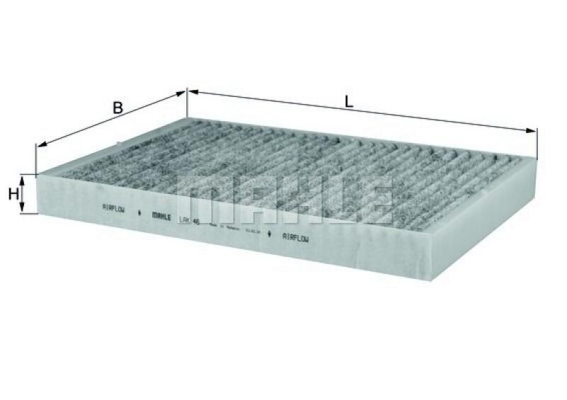 MAHLE Filter, Innenraumluft LAK 46