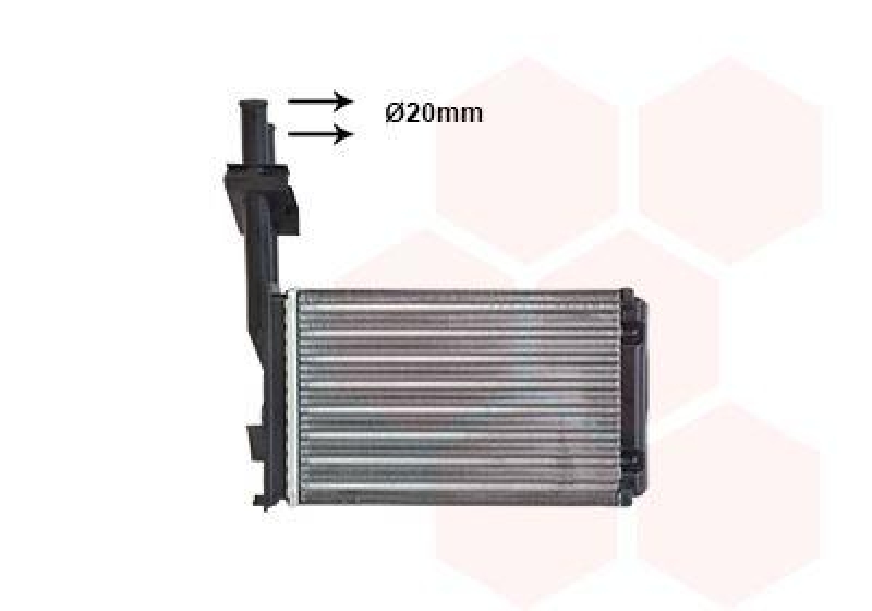 VAN WEZEL W&auml;rmetauscher, Innenraumheizung 43006101