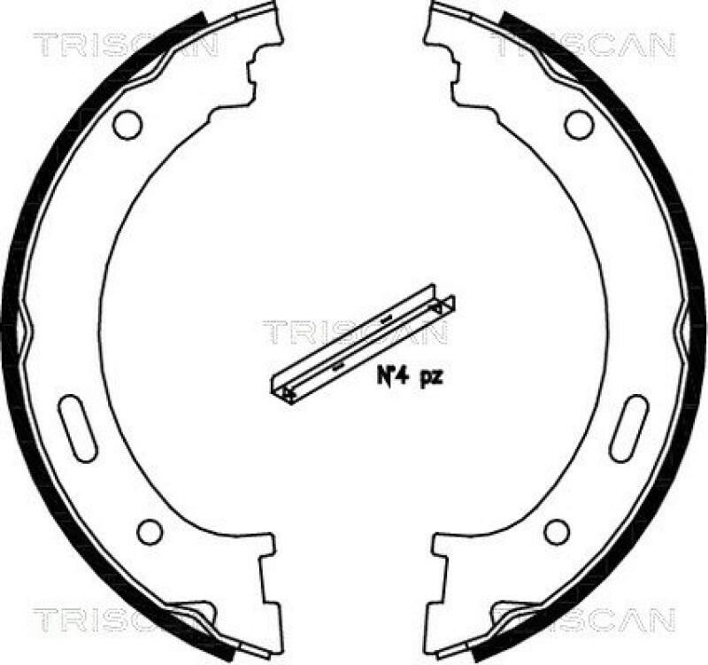 TRISCAN Brake Shoe Set, parking brake