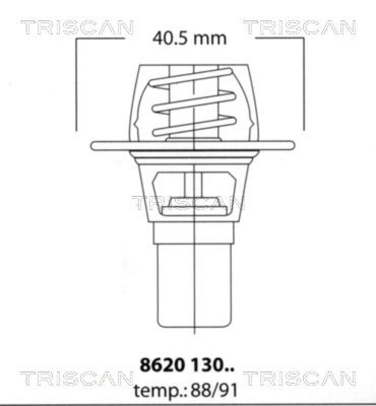 TRISCAN Thermostat für Kühlmittel / Kühlerthermostat