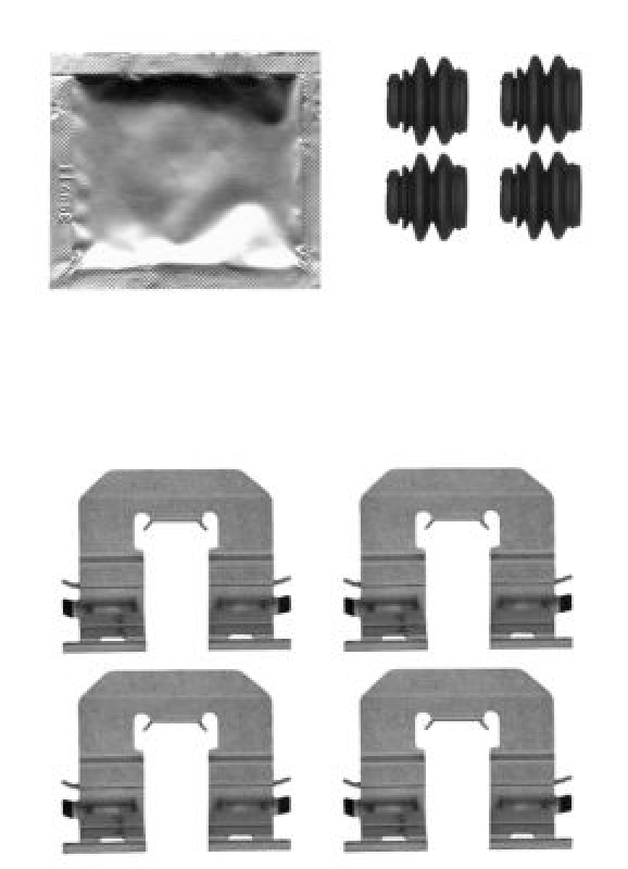 HELLA Accessory Kit, disc brake pad