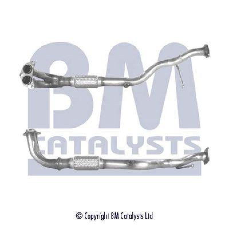 BM Catalysts Abgasrohr Auspuffanlage Vorne passend für Hyundai Lantra 1 ...