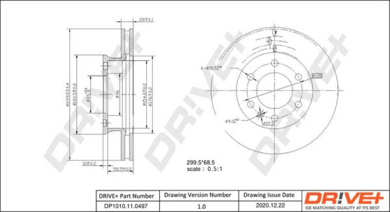 2x Dr!ve+ Bremsscheibe