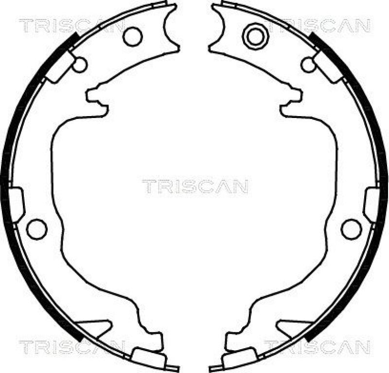 TRISCAN Bremsbackensatz, Feststellbremse