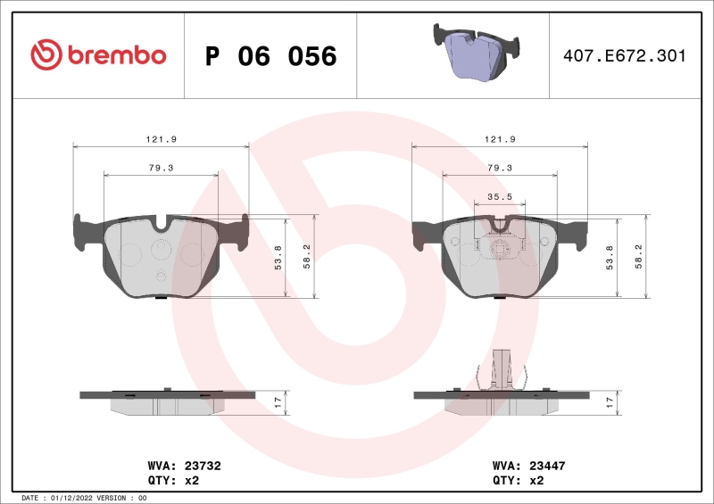 BREMBO BREMSSCHEIBEN + BREMBO BREMSBELÄGE