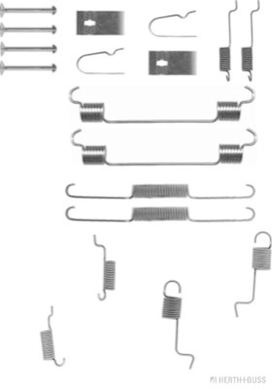 HERTH+BUSS JAKOPARTS Zubeh&ouml;rsatz Bremsbacken Trommelbremse Montagesatz J3563007