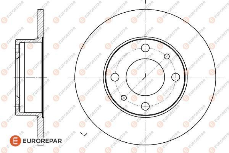 2x EUROREPAR Bremsscheibe