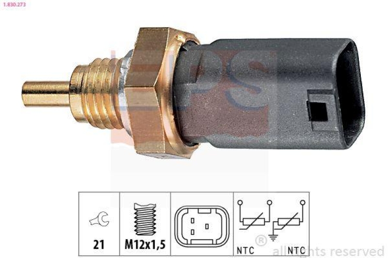 EPS Sensor, Kühlmitteltemperatur Made in Italy - OE Equivalent
