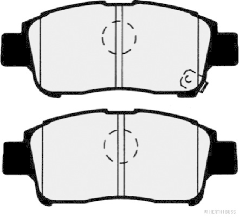 HERTH+BUSS JAKOPARTS Bremsbelagsatz, Scheibenbremse J3602086