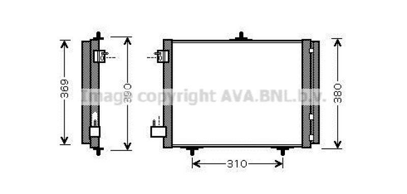 AVA QUALITY COOLING Kondensator, Klimaanlage