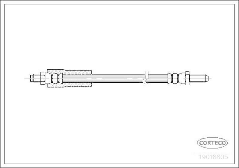 CORTECO Bremsschlauch 19018805