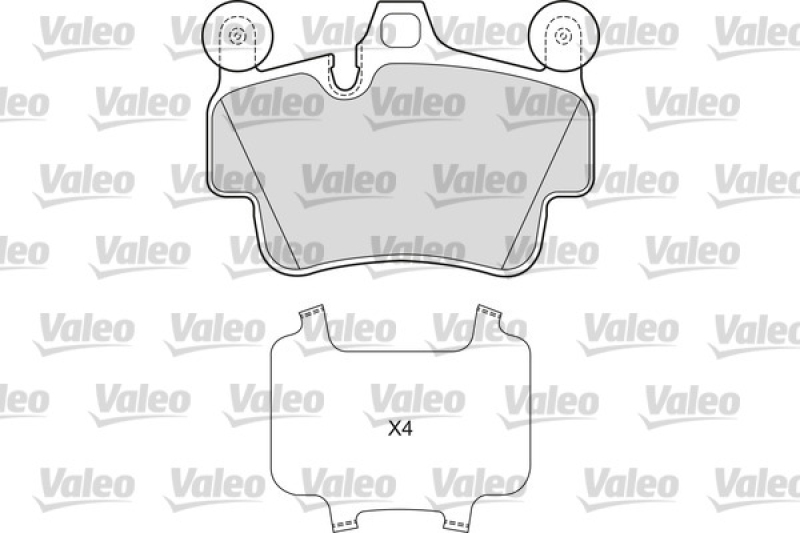 VALEO Brake Pad Set, disc brake