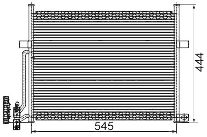 MAHLE Condenser, air conditioning BEHR