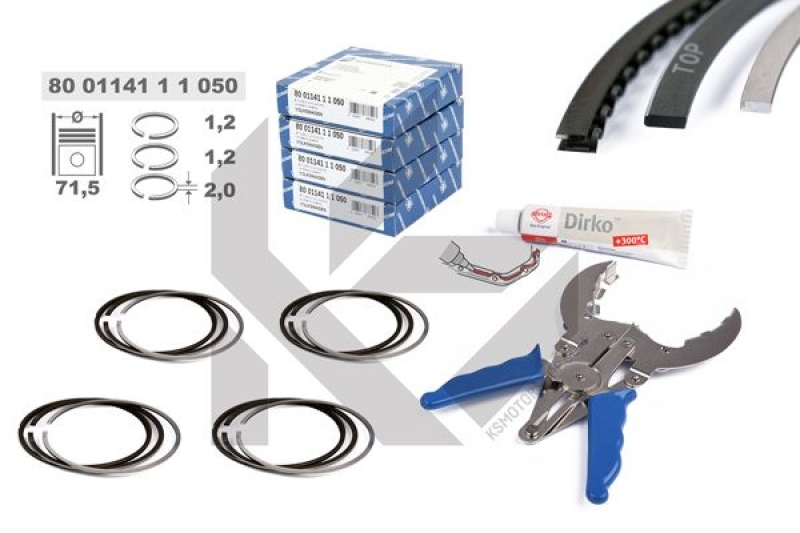 ET ENGINETEAM Kolbenringsatz boxET – service kit