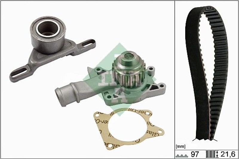 Schaeffler INA Wasserpumpe + Zahnriemensatz