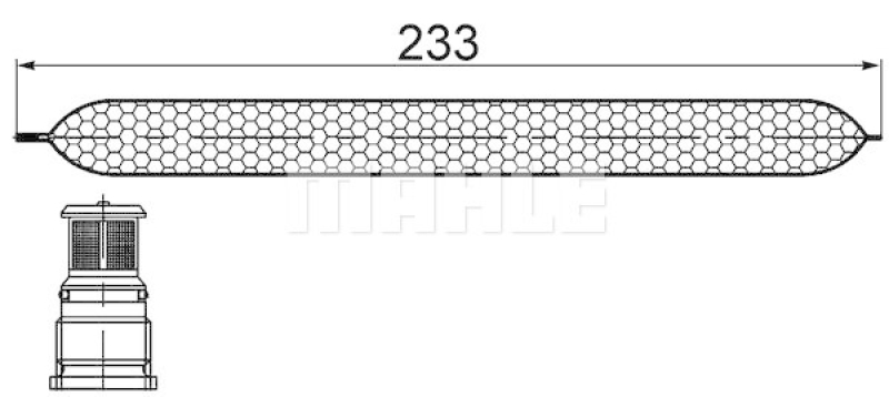 MAHLE Dryer, air conditioning BEHR