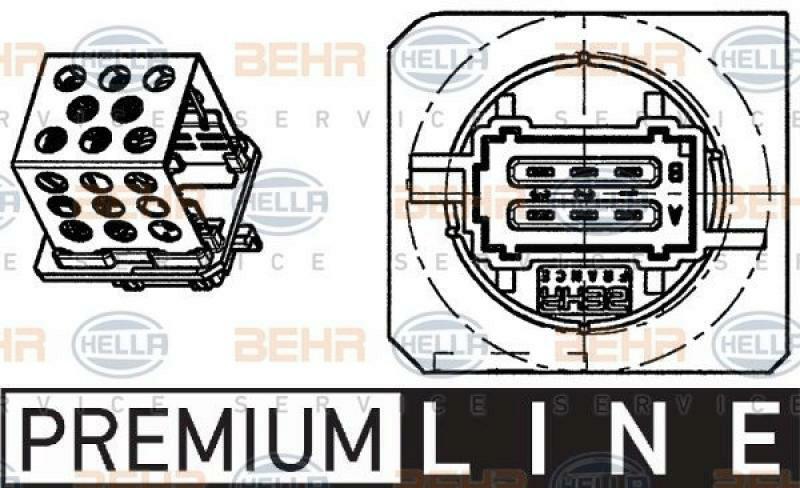 HELLA Widerstand, Innenraumgebläse BEHR HELLA SERVICE *** PREMIUM LINE *** 9ML 351 332-271