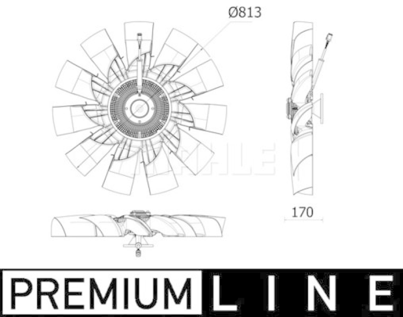 MAHLE Fan, engine cooling BEHR *** PREMIUM LINE ***