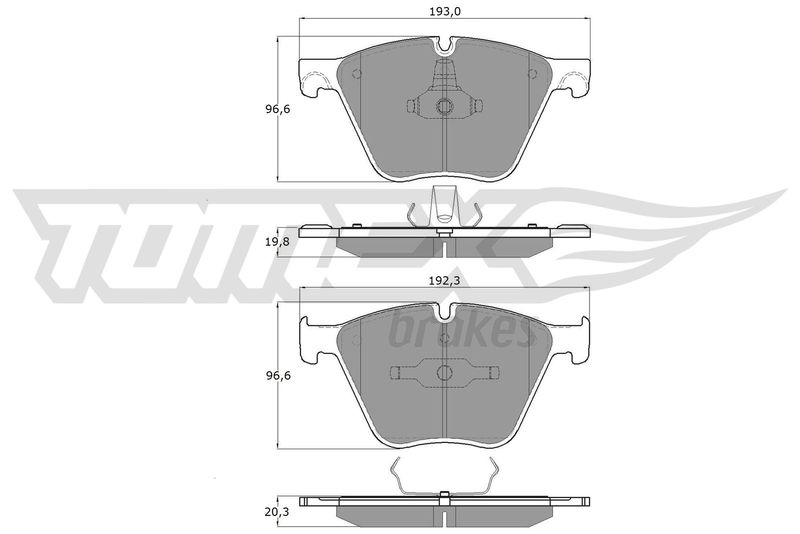 TOMEX Brakes Brake Pad Set, disc brake