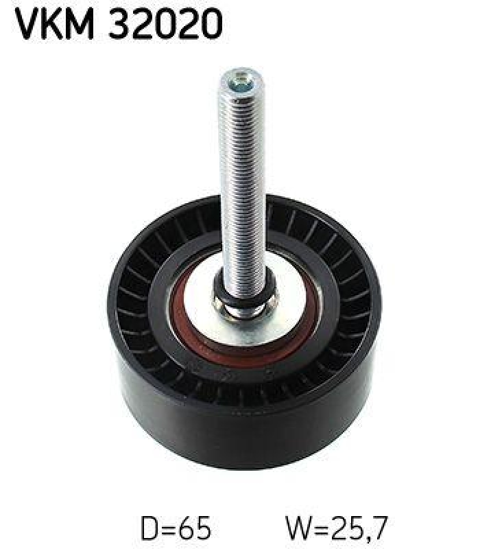 SKF Deflection/Guide Pulley, V-ribbed belt