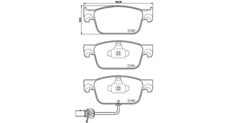 MAGNETI MARELLI Bremsbelagsatz, Scheibenbremse