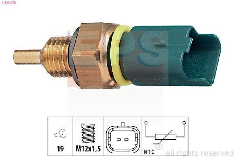 EPS Sensor, Kühlmitteltemperatur Made in Italy - OE Equivalent