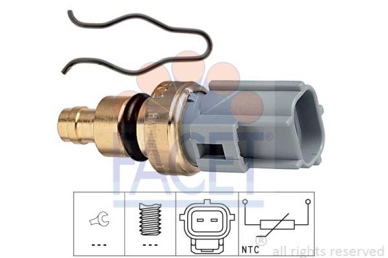 FACET Sensor, coolant temperature Made in Italy - OE Equivalent