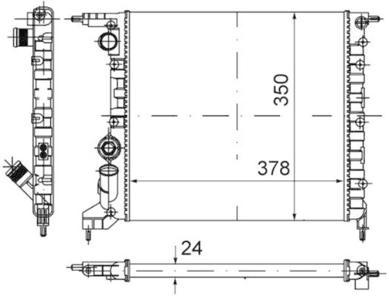 MAHLE Kühler, Motorkühlung BEHR *** PREMIUM LINE ***