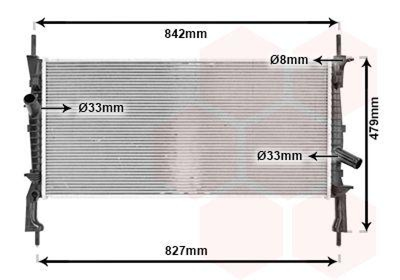 VAN WEZEL Radiator, engine cooling