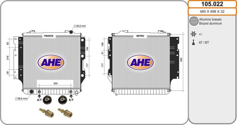 AHE Radiator, engine cooling