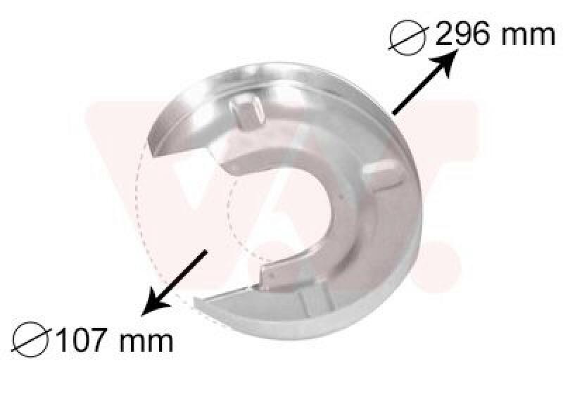 VAN WEZEL Splash Panel, brake disc