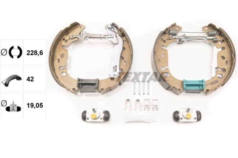 TEXTAR Brake Shoe Set Shoe Kit Pro